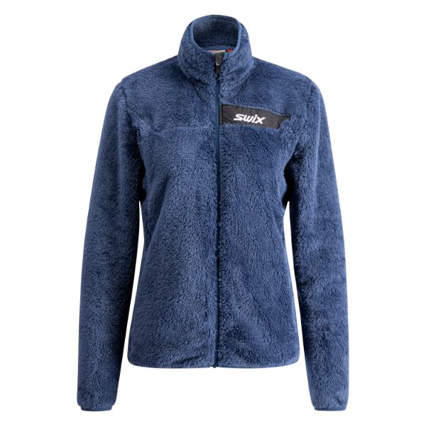 Swix Infinity Pile Midlayer Full Zip Womens Lake Blue