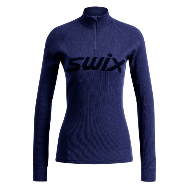 Swix RaceX Merino Half Zip Womens Dark Navy