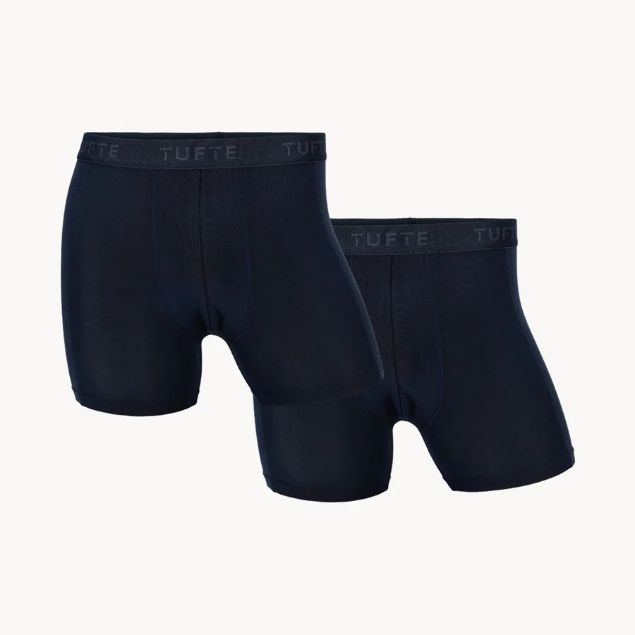 Tufte SoftBoost Boxer Briefs 2pack Navy Blazer