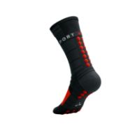Compressport Pro Racing Socks Winter Run Black/High Risk Red