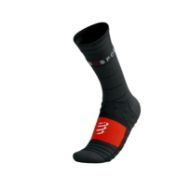 Compressport Pro Racing Socks Winter Run Black/High Risk Red