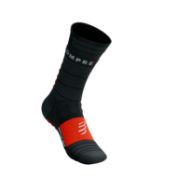 Compressport Pro Racing Socks Winter Run Black/High Risk Red