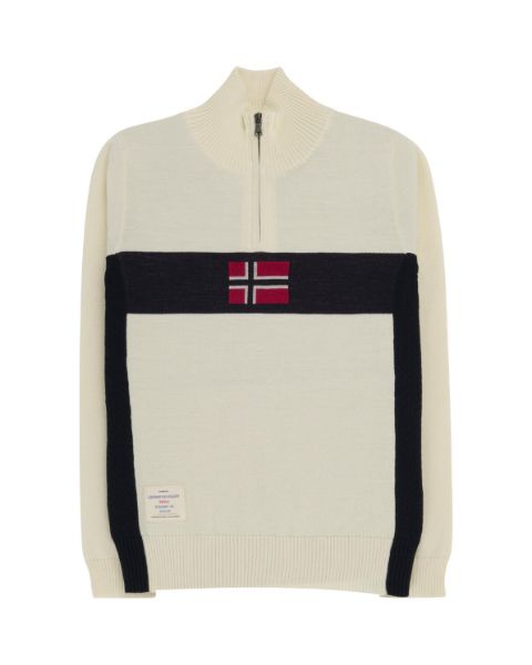 Amundsen 5Mila Half Zip Sweater Womens Oatmeal