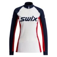 Swix RaceX Classic Half Zip Womens Dark Navy/Bright White