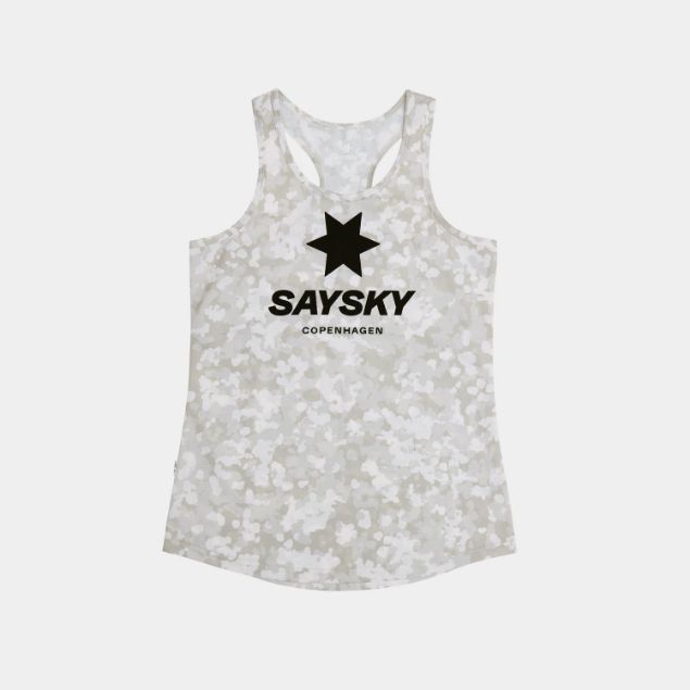 Saysky Camo Combat Singlet Womens Sand Aop