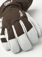 Hestra Army Leather Heli Ski 5 Finger Espresso