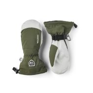 Hestra Army Leather Heli Ski Mitt Olive