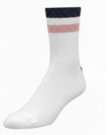 YMR Åsunden Mid Crew Socks Offwhite/Retro Pink
