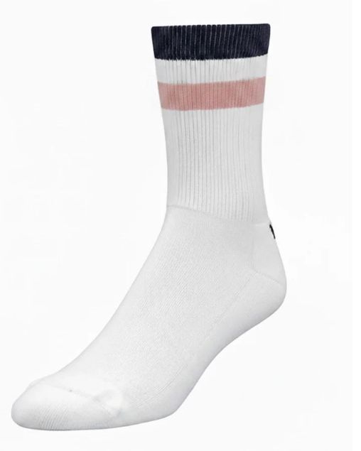 YMR Åsunden Mid Crew Socks Offwhite/Retro Pink
