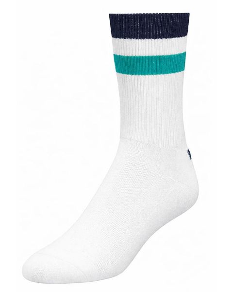 YMR Åsunden Mid Crew Socks Offwhite/Warm Green