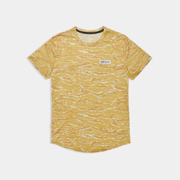 Saysky Tiger Combat T-Shirt Womens Yellow Camo