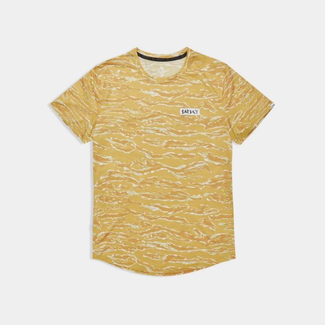 Saysky Tiger Combat T-Shirt Womens Yellow Camo
