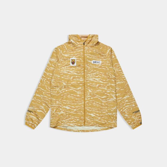 Saysky Tiger Pace Jacket Womens Yellow Camo