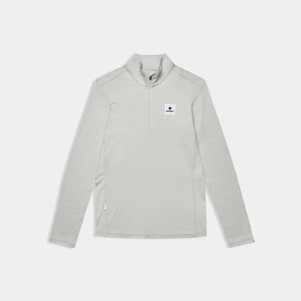 Saysky Pace Half Zip Long Sleeve Womens Grey