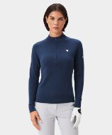 Macade Bridge Merino Quarter Zip Womens Dark Blue