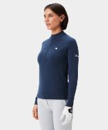 Macade Bridge Merino Quarter Zip Womens Dark Blue