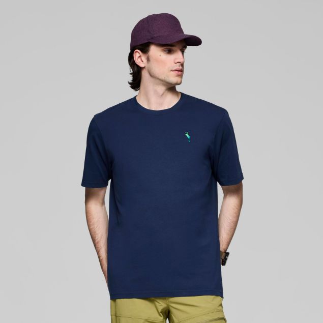 Norrøna /29 Cotton Activity Embroidery T-shirt Indigo Night