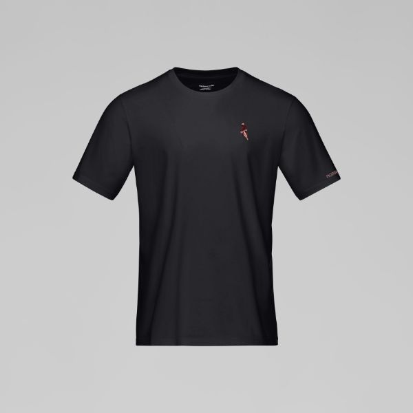Norrøna /29 Cotton Activity Embroidery T-shirt Caviar Black