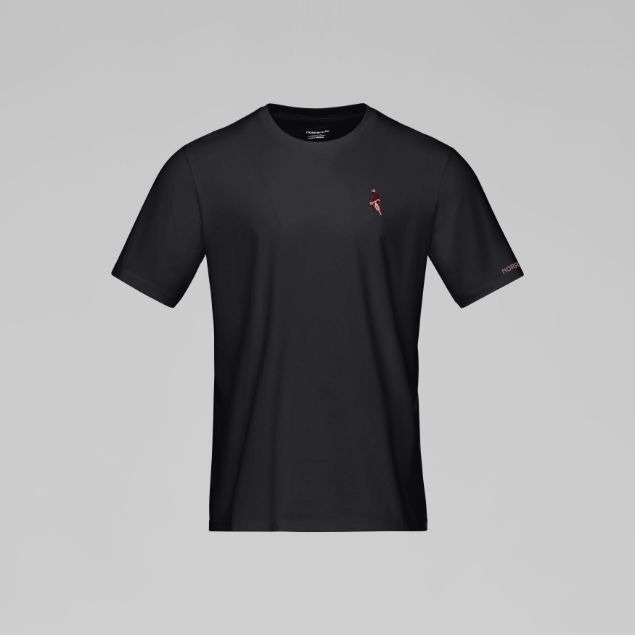 Norrøna /29 Cotton Activity Embroidery T-shirt Caviar Black