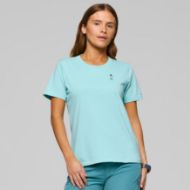 Norrøna /29 Cotton Activity Embroidery T-shirt Womens Aqua Haze