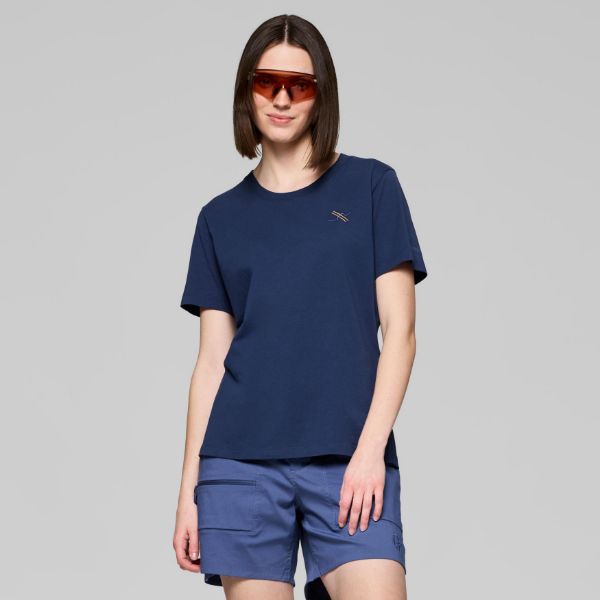 Norrøna /29 Cotton Activity Embroidery T-shirt Womens Indigo Night
