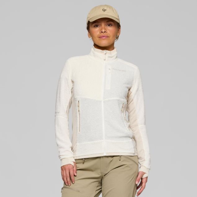 Norrøna Falketind Warm1 Active Jacket Womens Snow White/Oatmeal
