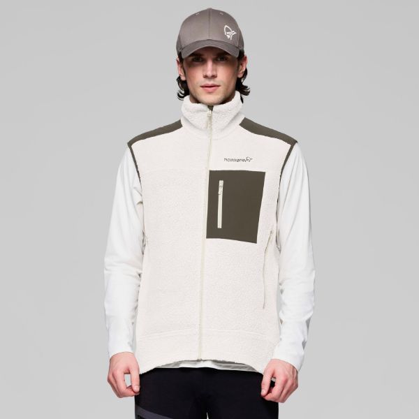 Norrøna Trollveggen Warm3 Vest Whisper White