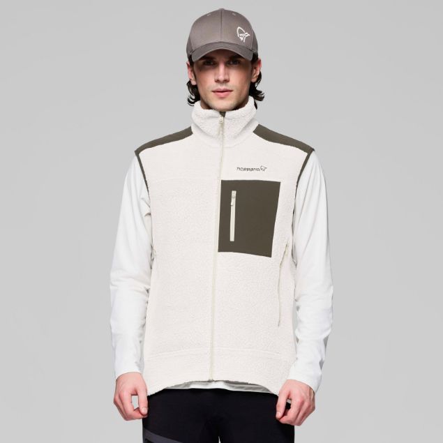 Norrøna Trollveggen Warm3 Vest Whisper White
