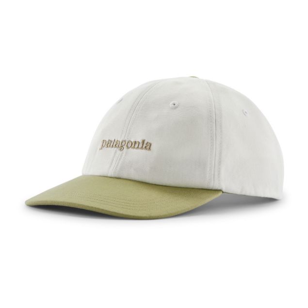 Patagonia Fitz Roy Icon Trad Cap  Text Logo/Birch White W/Green