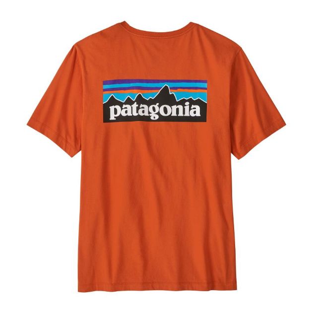 Patagonia P-6 Logo Responsibili-Tee Coal Orange