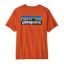 Patagonia P-6 Logo Responsibili-Tee Coal Orange