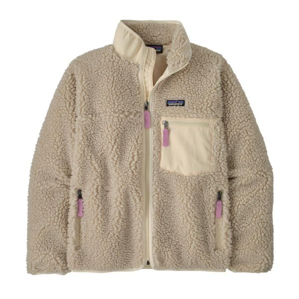 Patagonia Classic Retro-X Jacket Womens Natural w/Light Violet