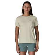 Patagonia Cap Cool Daily Shirt Boardshort Logo Womens Dyno White