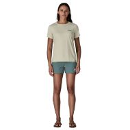 Patagonia Cap Cool Daily Shirt Boardshort Logo Womens Dyno White