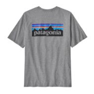 Patagonia P-6 Logo Responsibili-Tee Gravel Heather