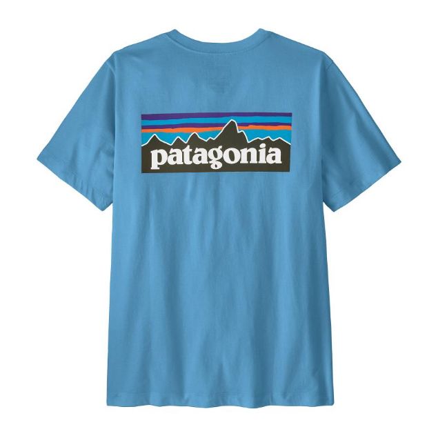 Patagonia P-6 Logo Responsibili-Tee Shore Blue