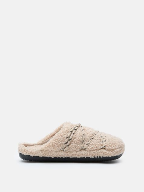 Moon Boot Teddy Slipper Sand