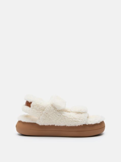 Moon Boot Shearling Sandal Ice