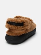 Moon Boot Shearling Sandal Black
