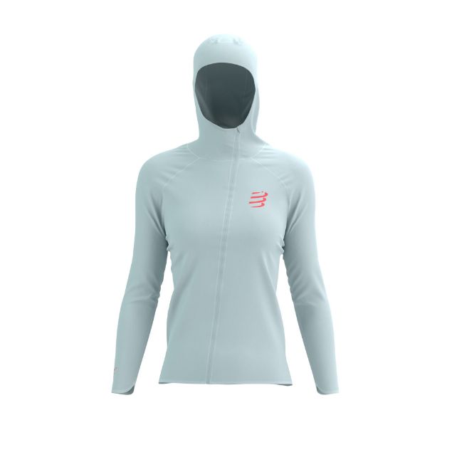 Compressport Hurricane Waterproof 10/10 Jacket Womens Grey Dawn