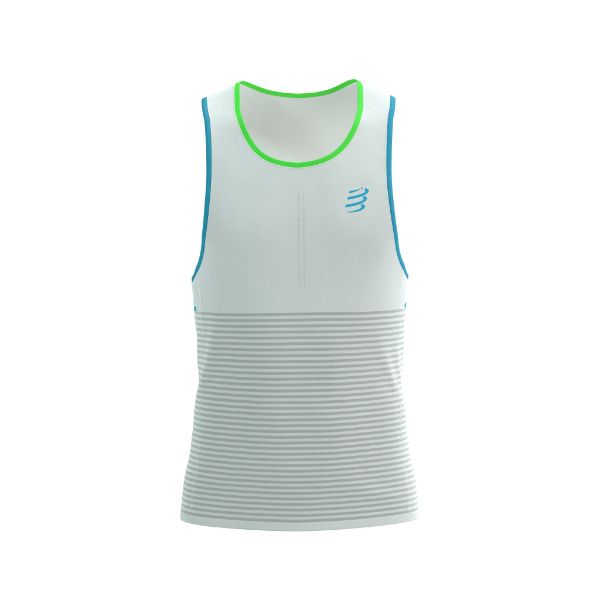 Compressport Pro Racing Singlet Star White