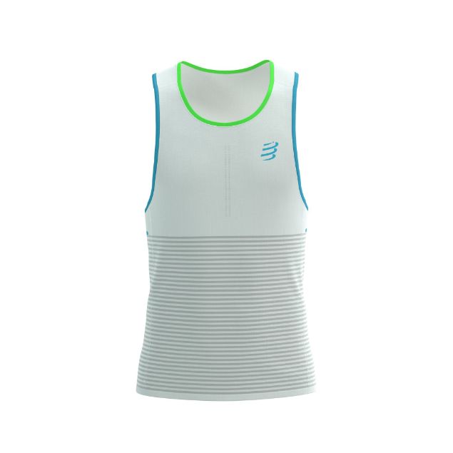 Compressport Pro Racing Singlet Star White