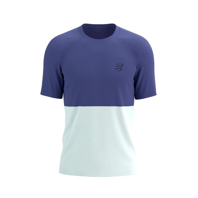 Compressport Performance SS Tshirt Orient Blue/Star White