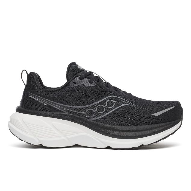 Saucony Hurricane 25 WIDE Black/White