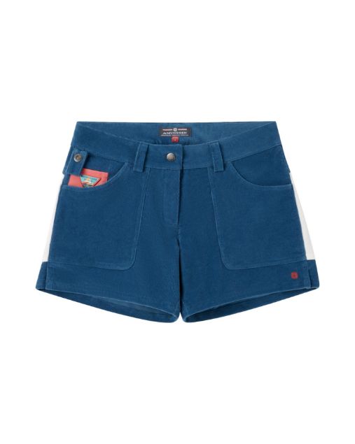 Amundsen 5Incher Cord Shorts Womens Indigo/Natural