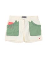 Amundsen 5Incher Field Shorts Womens Offwhite/Willow Green