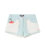 Amundsen 3Incher Cord Shorts Womens Faded Blue Sky/Natural