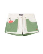 Amundsen 3Incher Cord Shorts Womens Natural/Willow Green