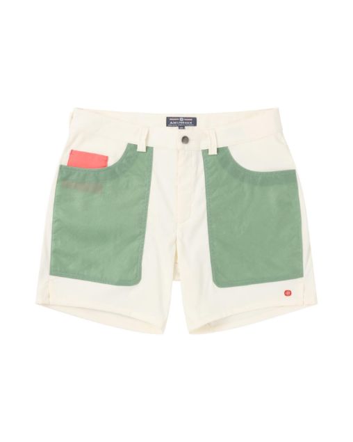 Amundsen 7Incher Field Shorts Offwhite/Willow Green