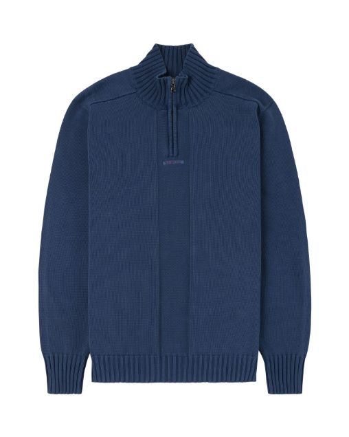 Amundsen Lascar Half Zip Denim Blue